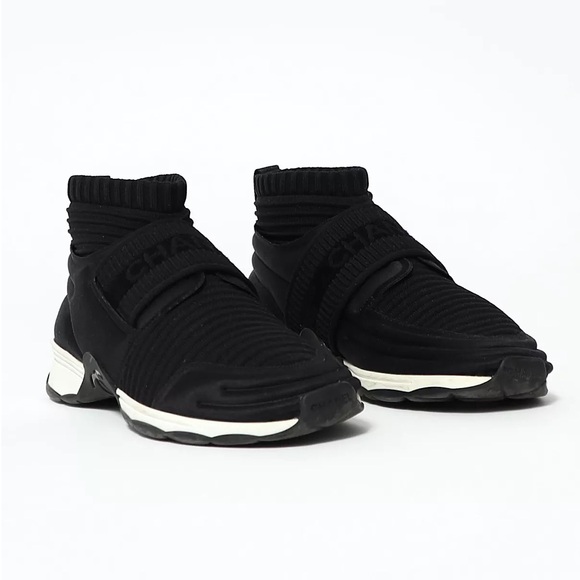 CHANEL Shoes - Chanel 'CC' Sock Sneakers